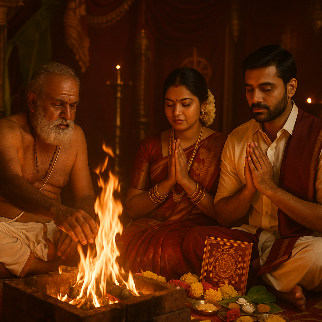 Pratyangira Devi Temple Homam for Love and Marriage Success