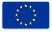 European Union flag representing visitors from Europe.